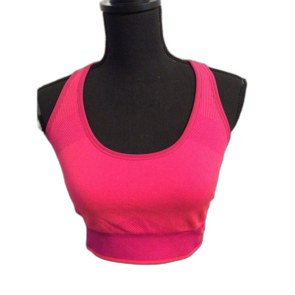 Puma Dark Pink Sports Workout Racer Back Crop Top Size XL